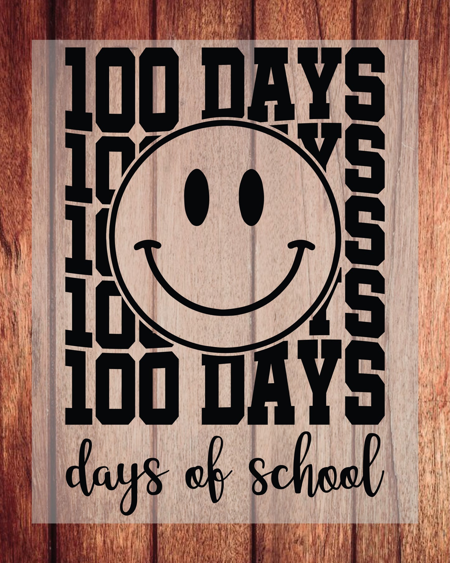 100 Days of School DTF Transfers Ready To Press