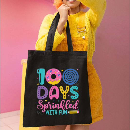 100 Days of School Sublimation DTF Transfer, Ready to Press Heat Transfer for Shirts, Fun 100 Days of School Design, UV Sticker