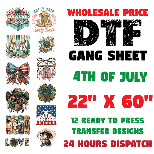 4th of July Gang Sheet