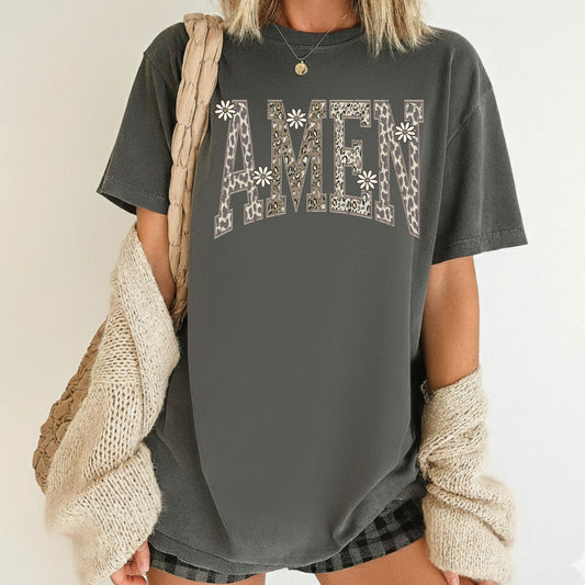 Amen Comfort Colors T Shirt Christian Gospel Message Tees Jesus Faith Apparel Tank Top Religious Long Sleeve Gifts