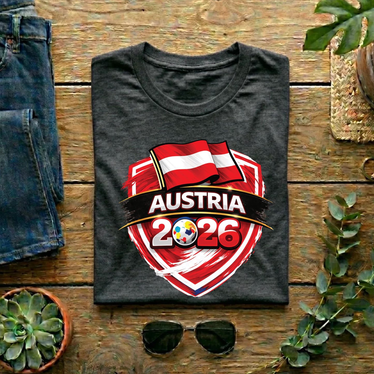 Austria World Cup T Shirt Soccer Supporter Tees