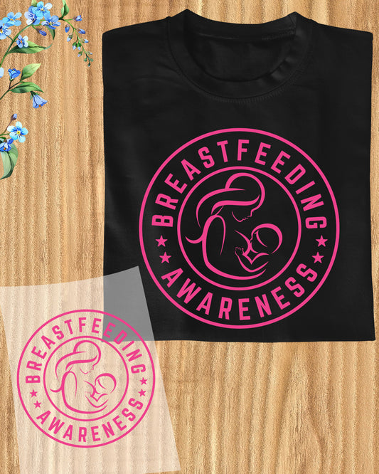 Breastfeeding Awareness DTF Transfer Ready to Press