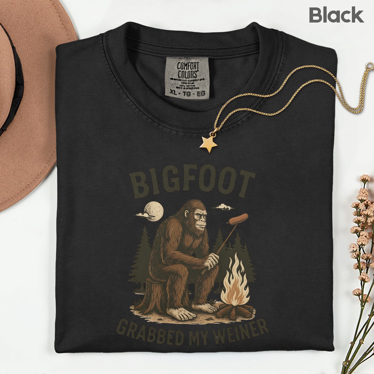 Bigfoot Grabbed My Weiner Comfort Colors T Shirts