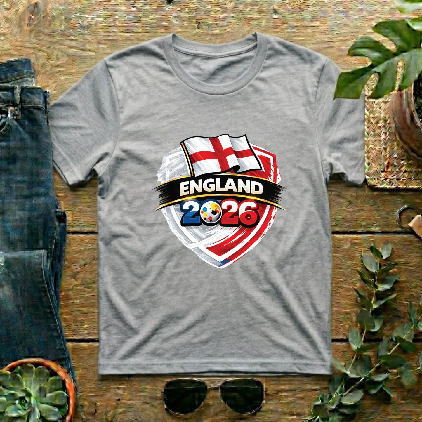 England World Cup T Shirt Soccer Supporter Tees English Football Fan Apparel