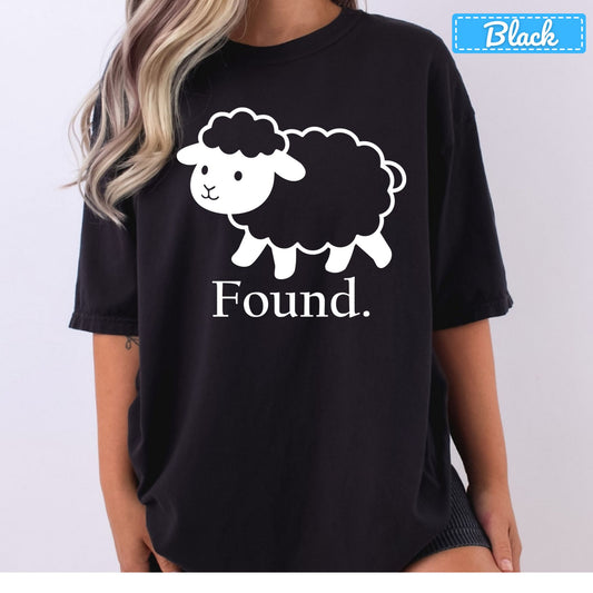 Found Sheep Christian T-Shirt, Lost Sheep Parable Sweatshirt, Faith Tee