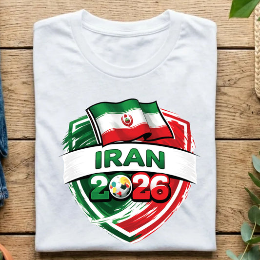 Iran World Cup T Shirt Soccer Supporter Tees Iranian Football Fan