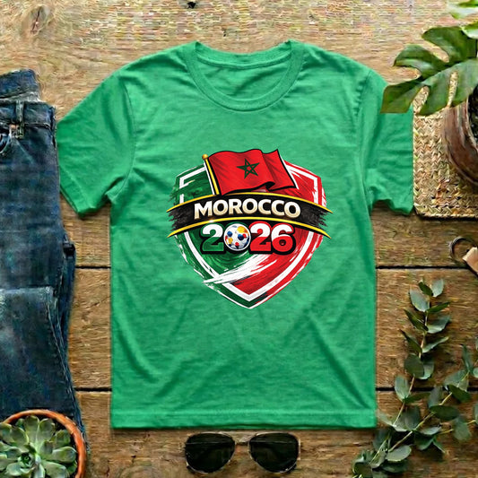 Morocco World Cup T Shirt Soccer Supporter Tees