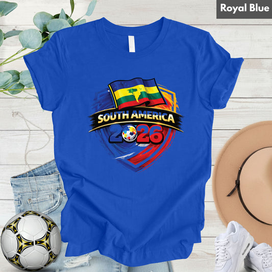 South America 2026 World Cup T Shirt Soccer Supporter Tees