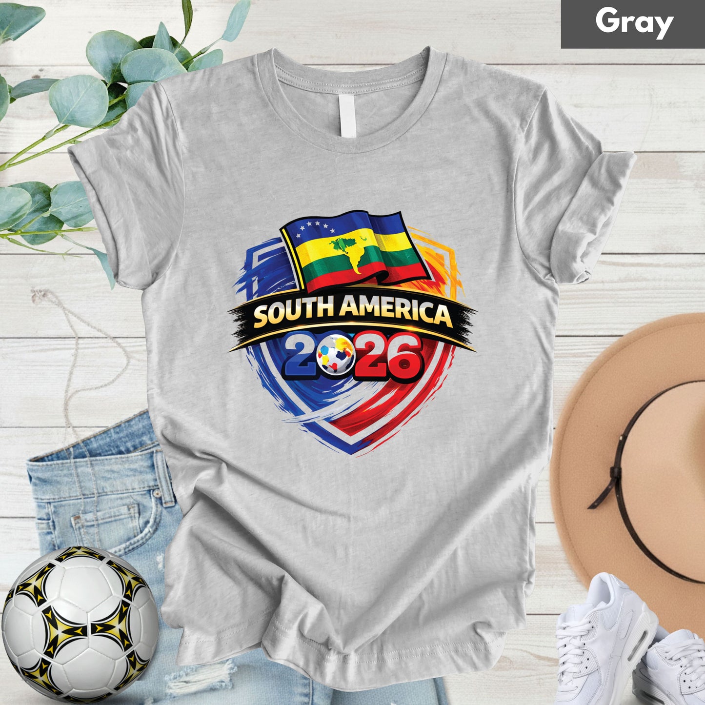 South America 2026 World Cup T Shirt Soccer Supporter Tees