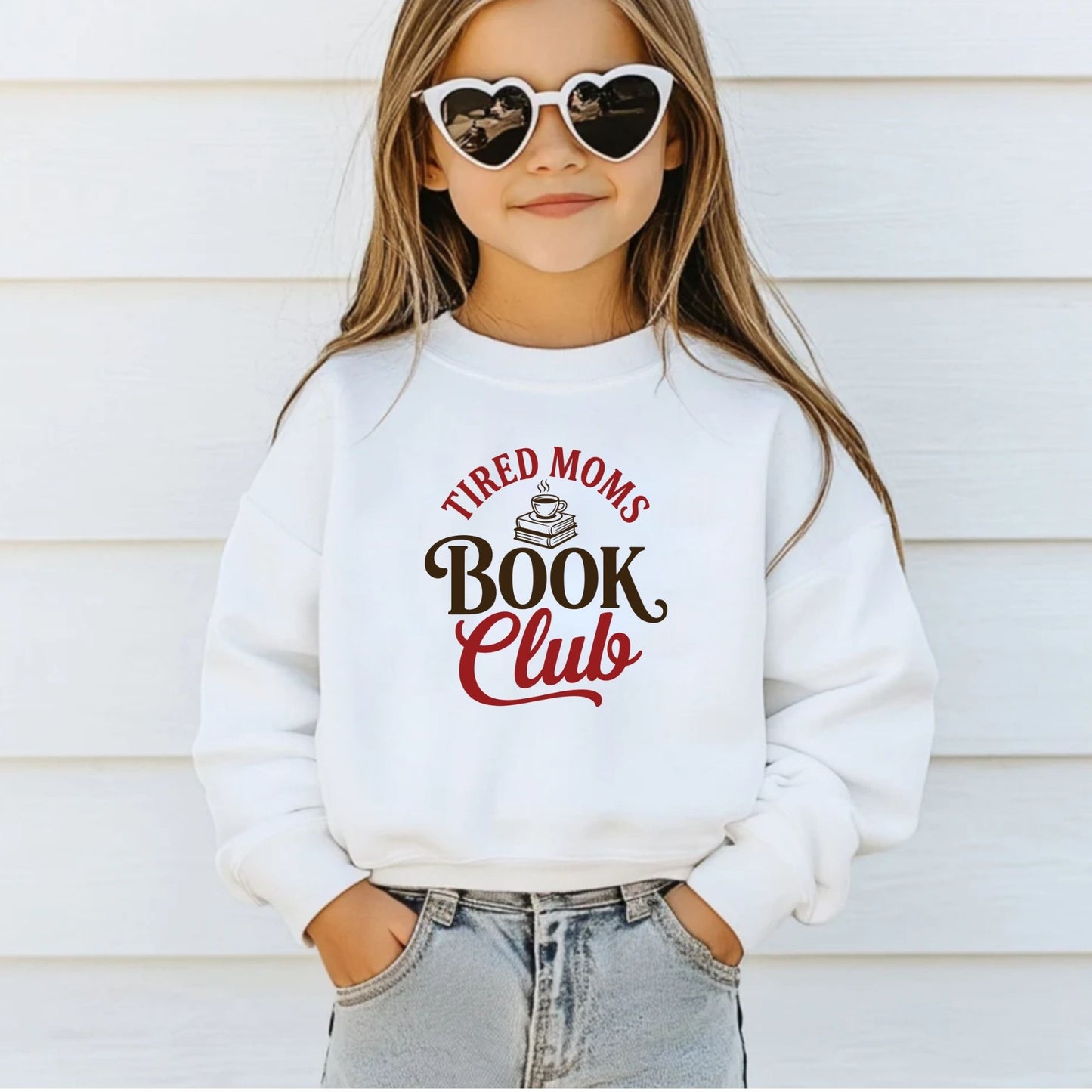 Tired Moms Book Club DTF Transfer ready to Press