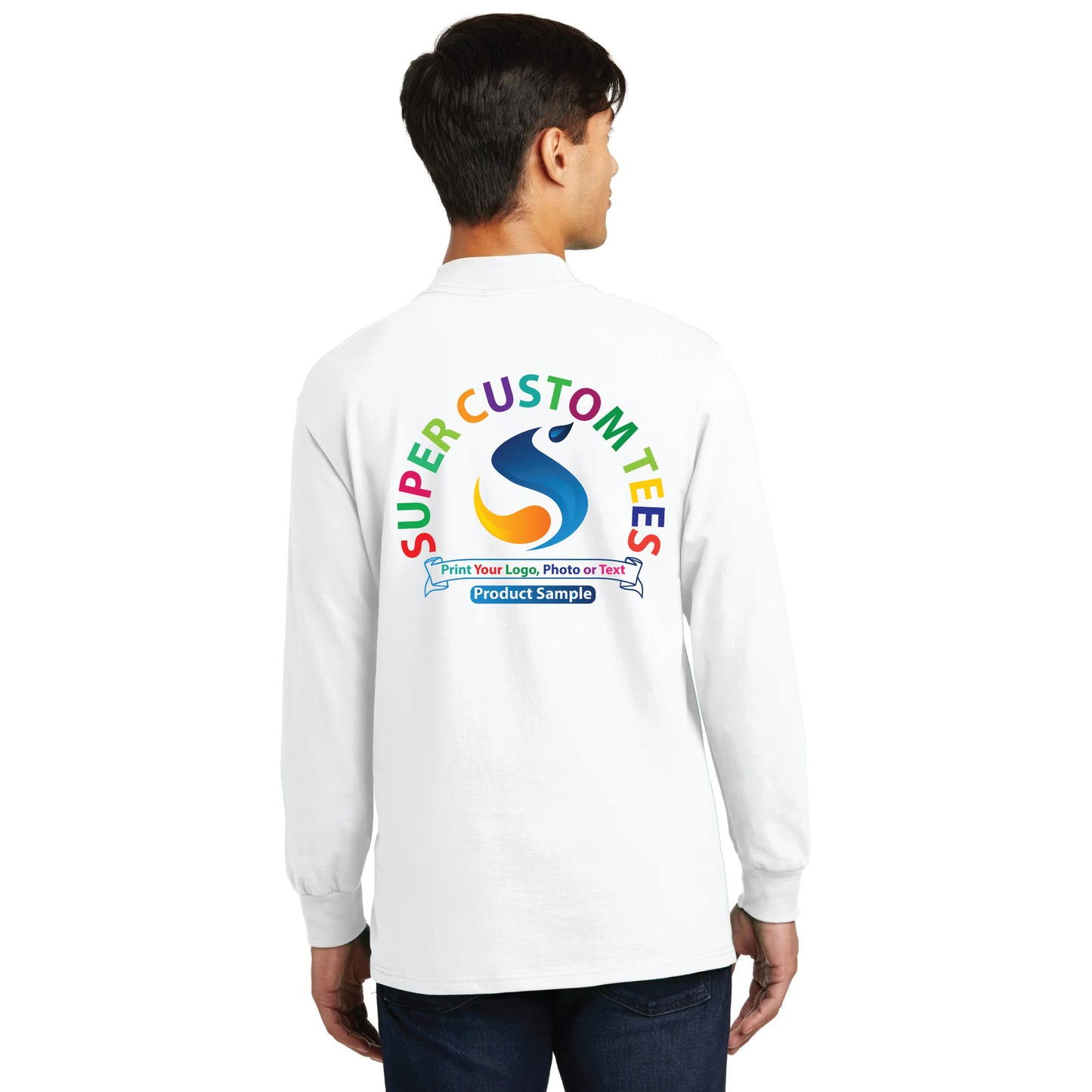 Port & Company PC61M - Unisex Essential Mock Turtleneck T Shirts