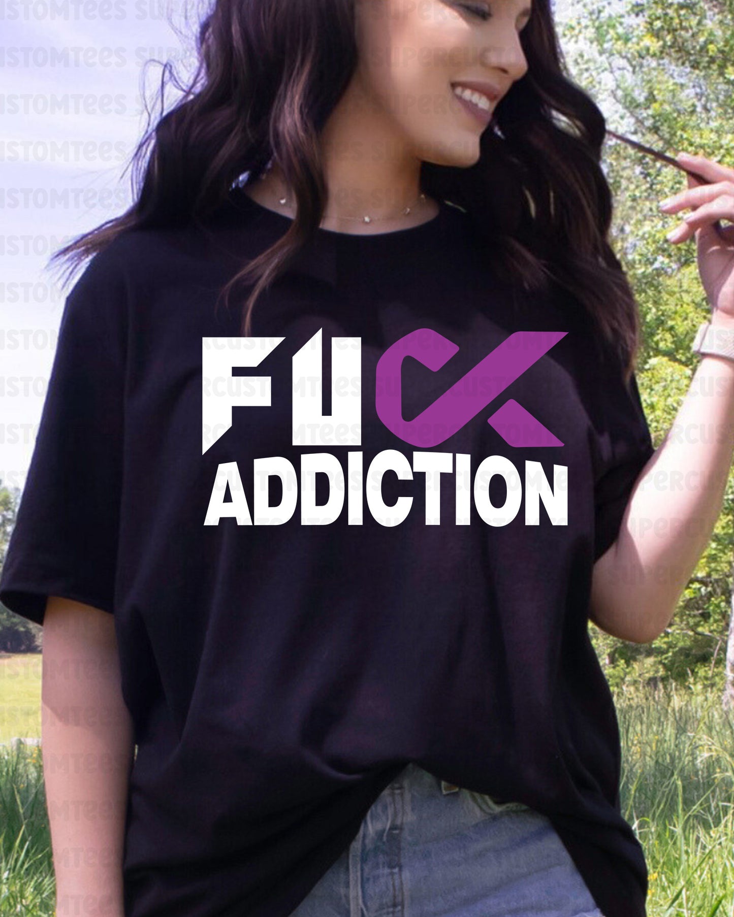 Addiction Awareness Heat Transfer for Shirt