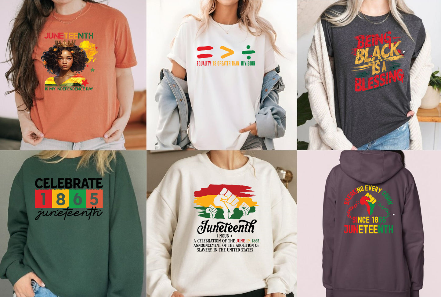 African American Juneteenth DTF Transfer Premade Gang sheet