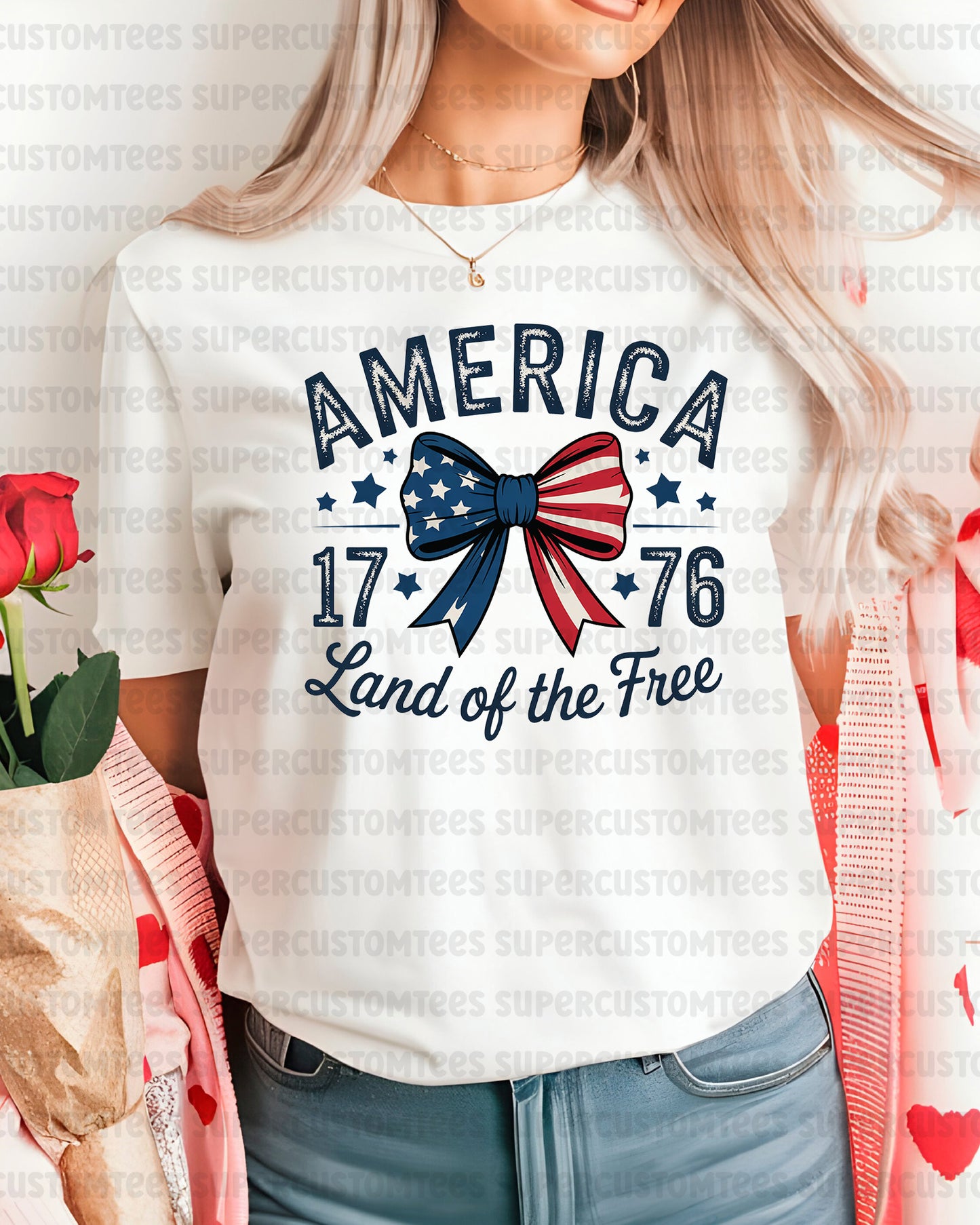 America Land of Free DTF Transfer