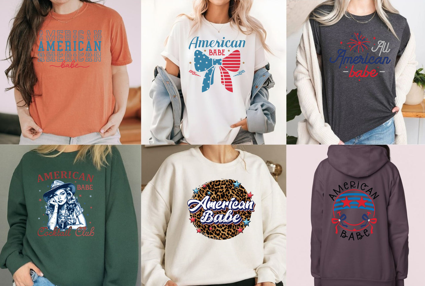 American Babe DTF Transfers Ready To Press