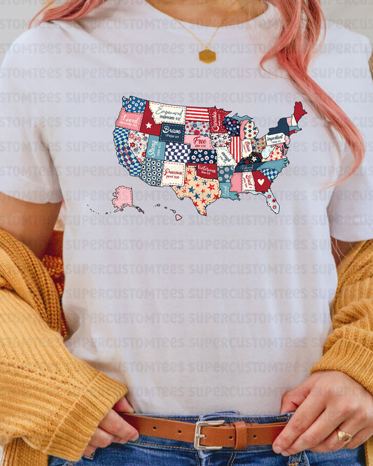 American Flag Heat Transfer for Shirts