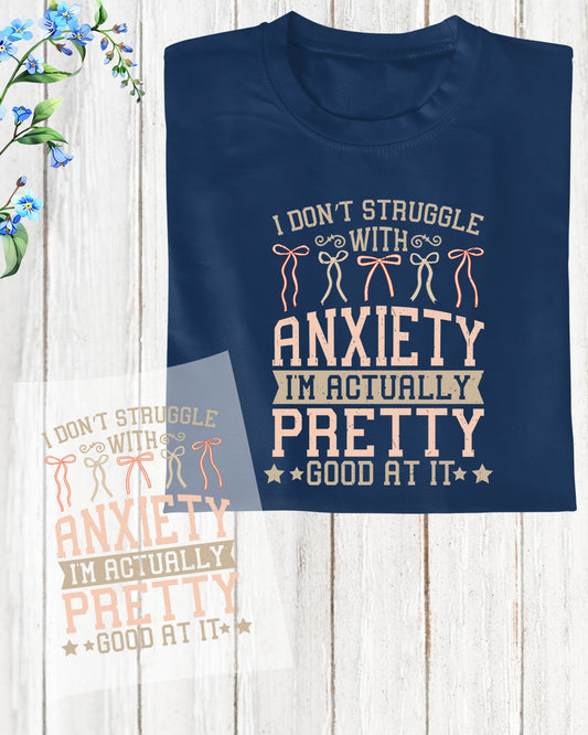 Anxiety DTF Transfer Ready to Press