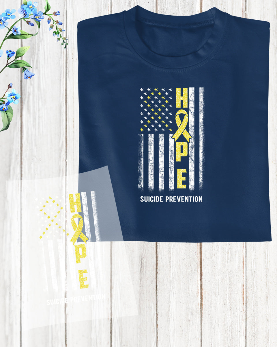 Suicide Prevention Hope DTF Transfer Film