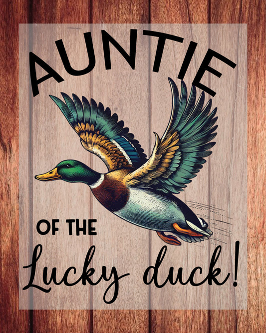 Auntie of The Lucky Duck DTF Transfer