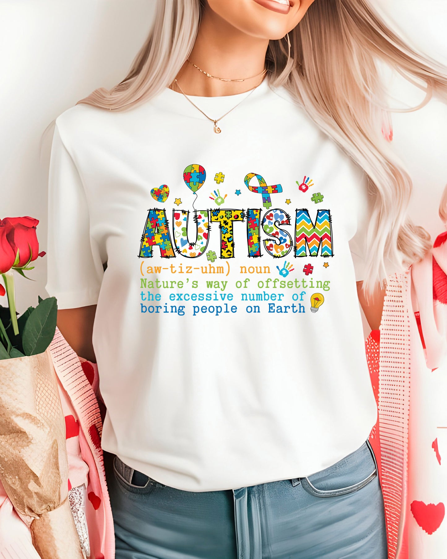 Autism Definition Colourful DTF Transfer
