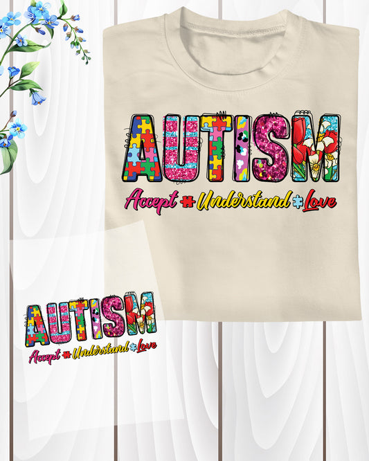 Autism DTF Transfer Ready to Press