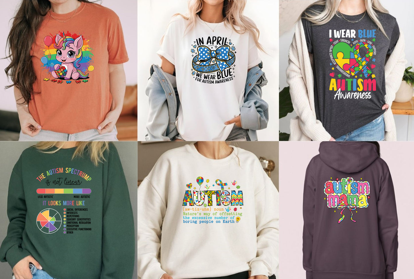 Autism Gang Sheet Ready to press Transfer