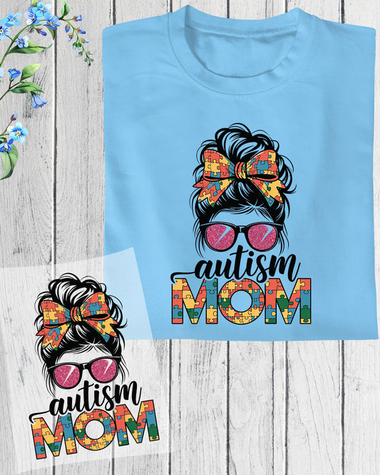Autism Mom Heat Transfer for Shirts