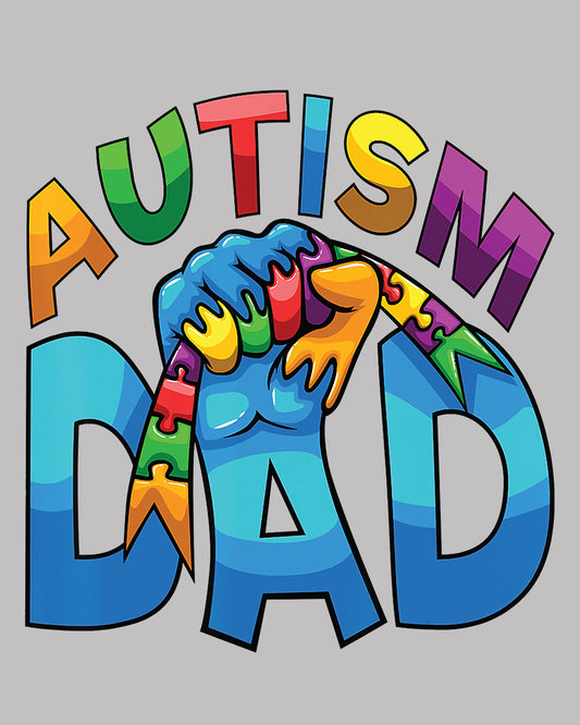 Autism Dad DTF Transfer Film