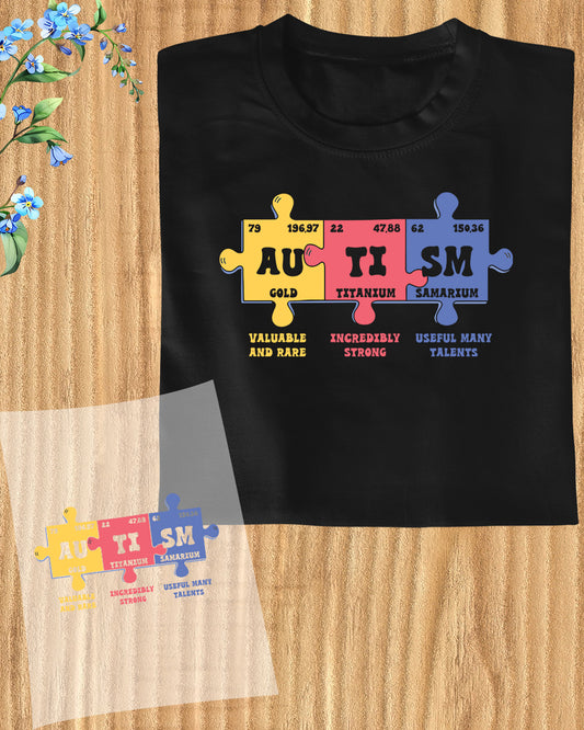 Autism Science DTF Transfer Film