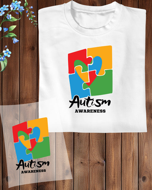 Autism Awareness DTF Transfer Film