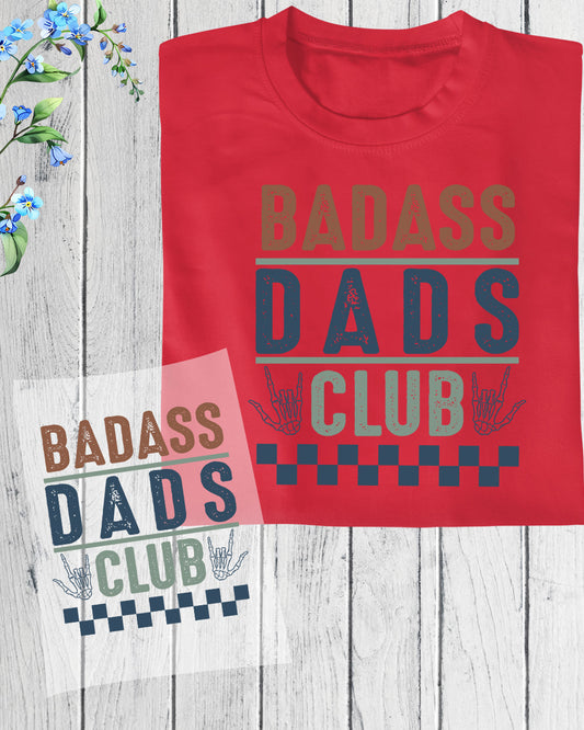 Badass Dads Club DTF Transfer