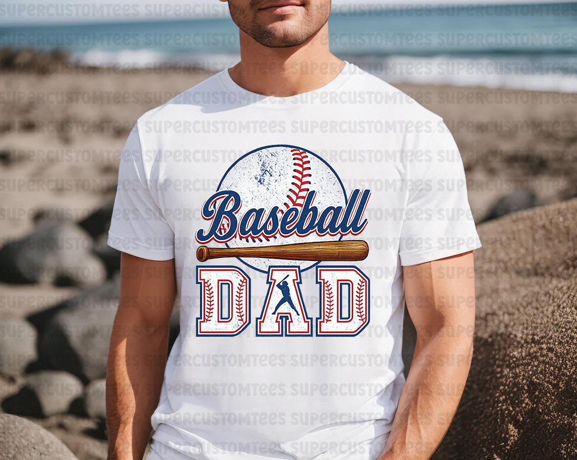 Baseball Dad DTF Transfer