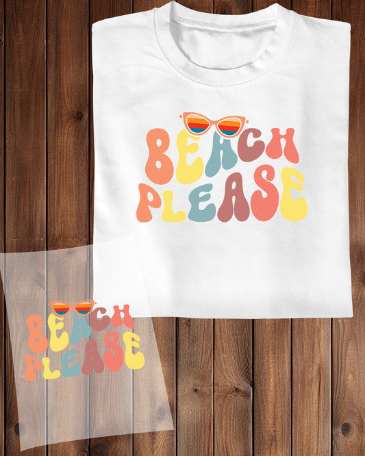 Beach Please Summer DTF Transfer Film
