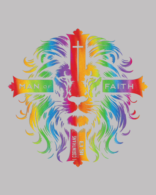 Cross Lion Vintage DTF Transfer Film