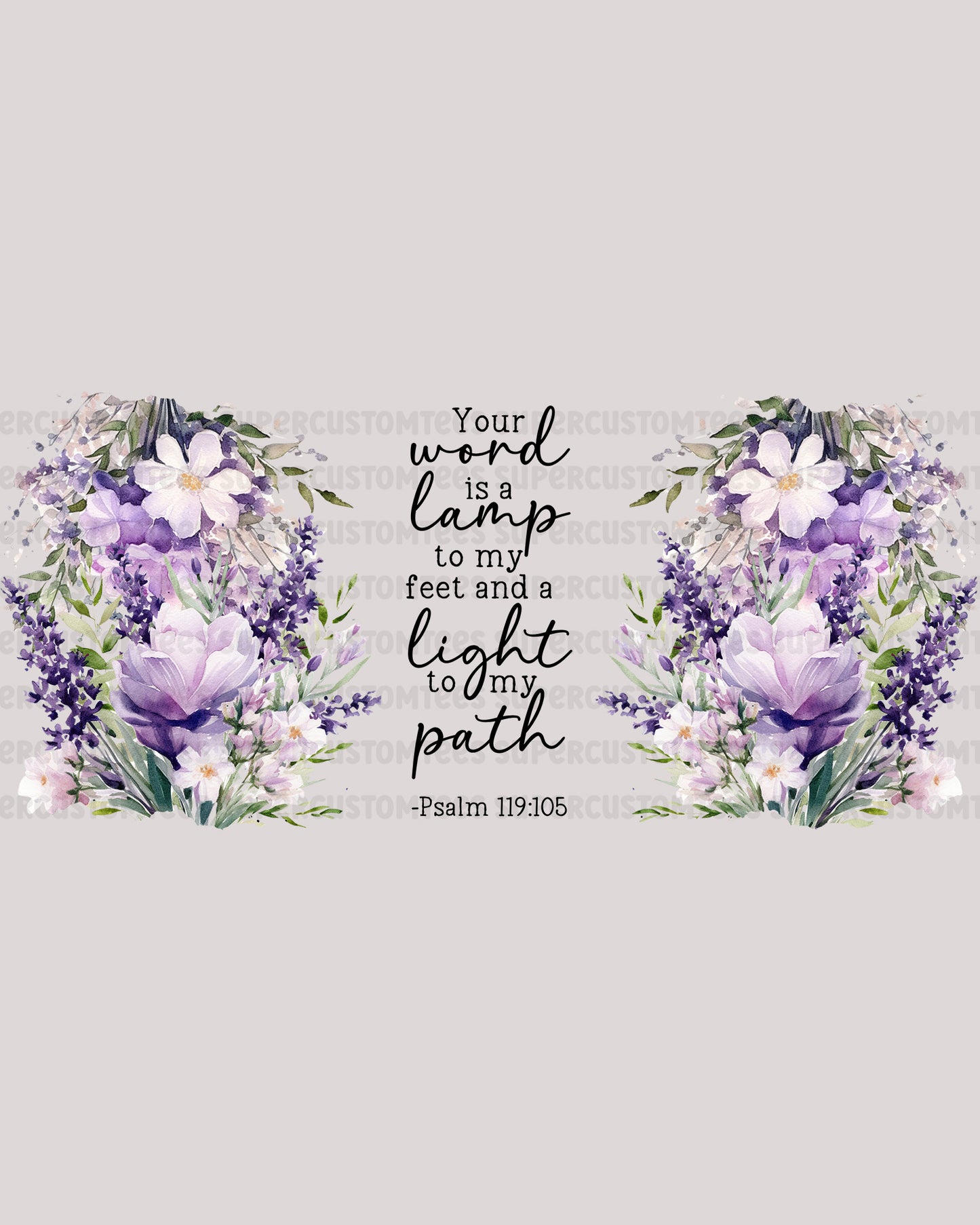 Bible Verse Libbey Glass Tumbler UV DTF wrap