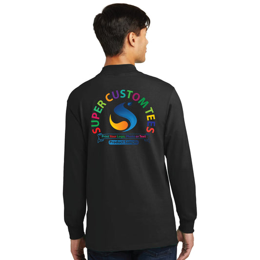 Port & Company PC61M - Unisex Essential Mock Turtleneck T Shirts