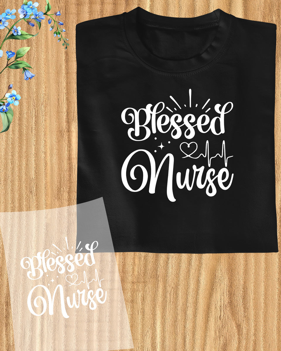 Blessed Nurse Trendy DTF Transfer Film