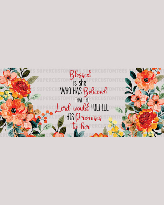 Blessed Christian Glass UV Decals