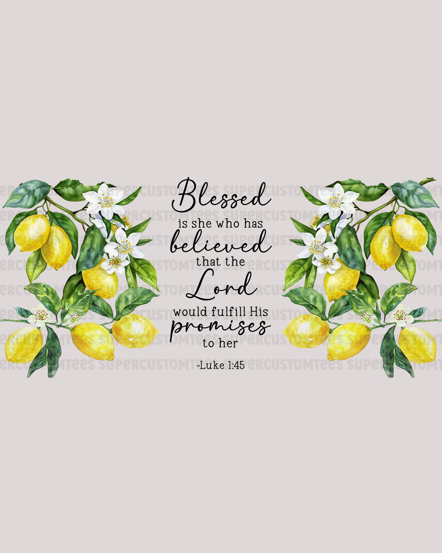 Blessed is She Who Has Believed UV DTF wrap