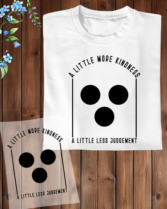 Blindness Awareness DTF Transfer Ready to Press