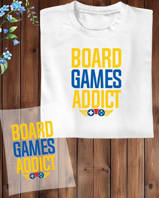 Board Games Addict DTF Transfer Film