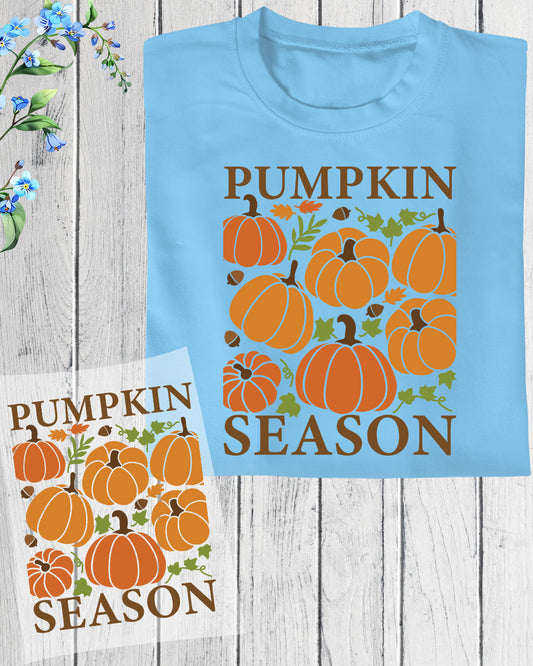Boho Autumn Pumpkin Season DTF Transfer Ready to Press