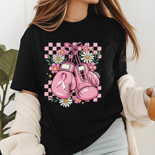 Breast Cancer Coquette Boxing DTF Transfer Ready To Press