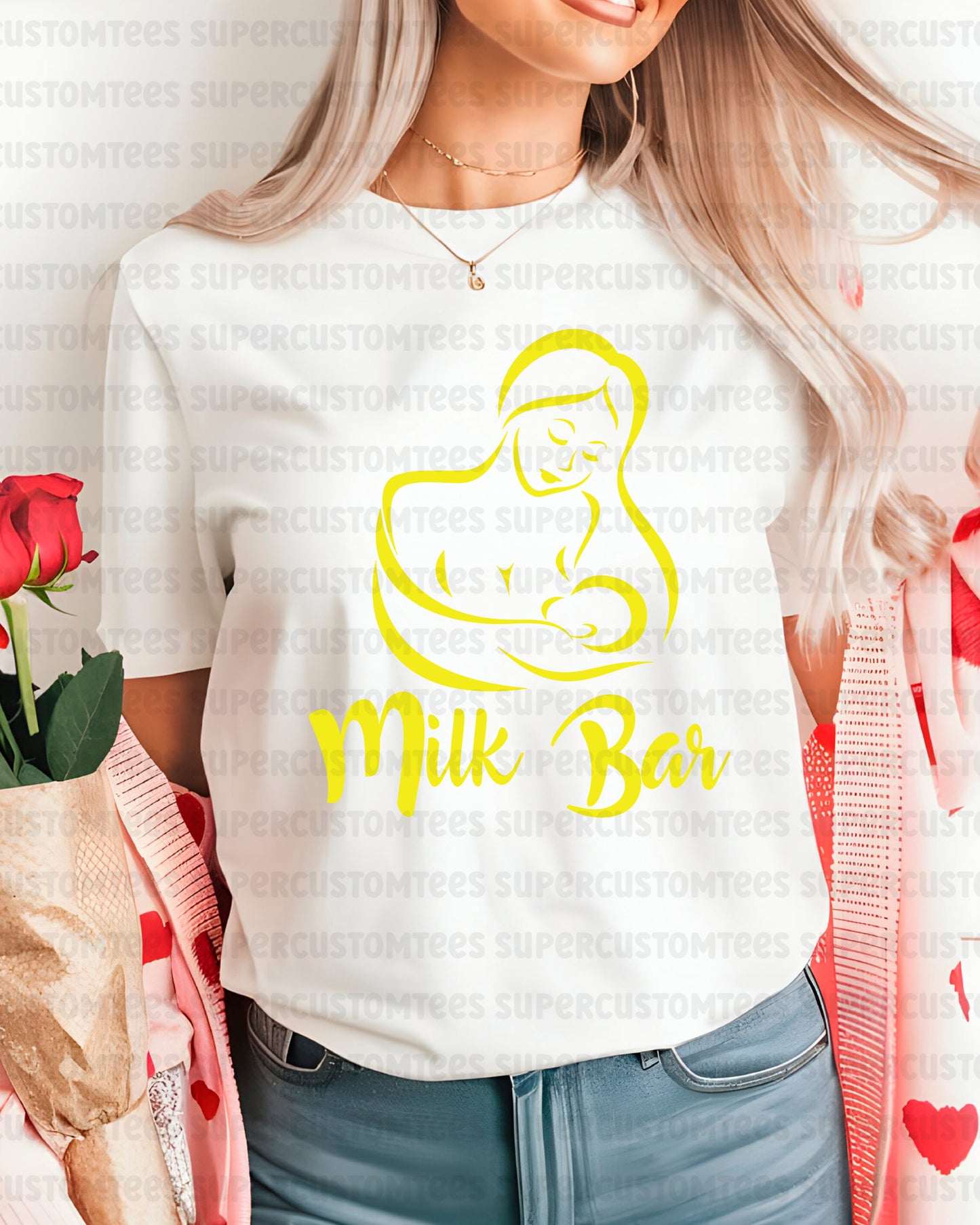Breastfeeding Milk Bar DTF Transfer Ready to Press
