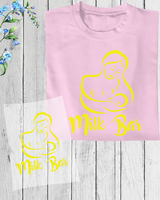 Breastfeeding Milk Bar DTF Transfer Ready to Press