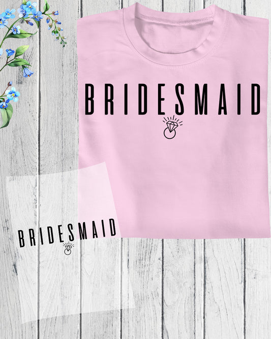 Bridesmaid Gifts Heat Transfer for Shirts