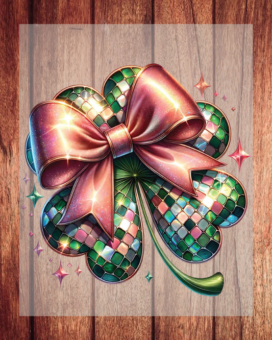 Patrick's Day Coquette Shamrock DTF Transfer Film