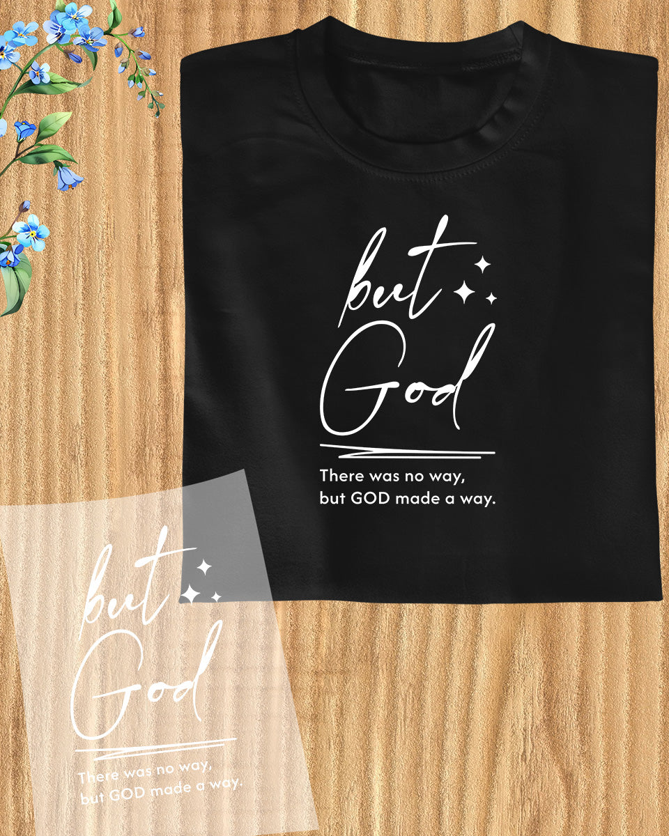 But God Christian DTF Transfer