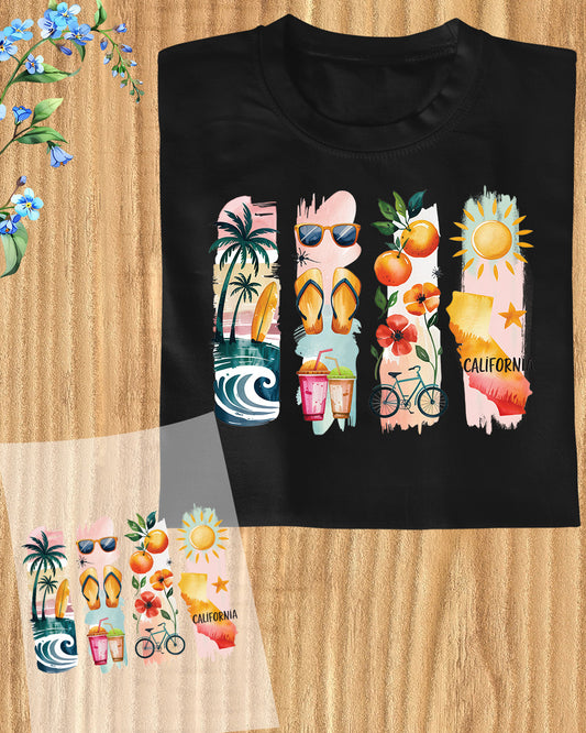 California DTF Heat Transfer Ready to Press