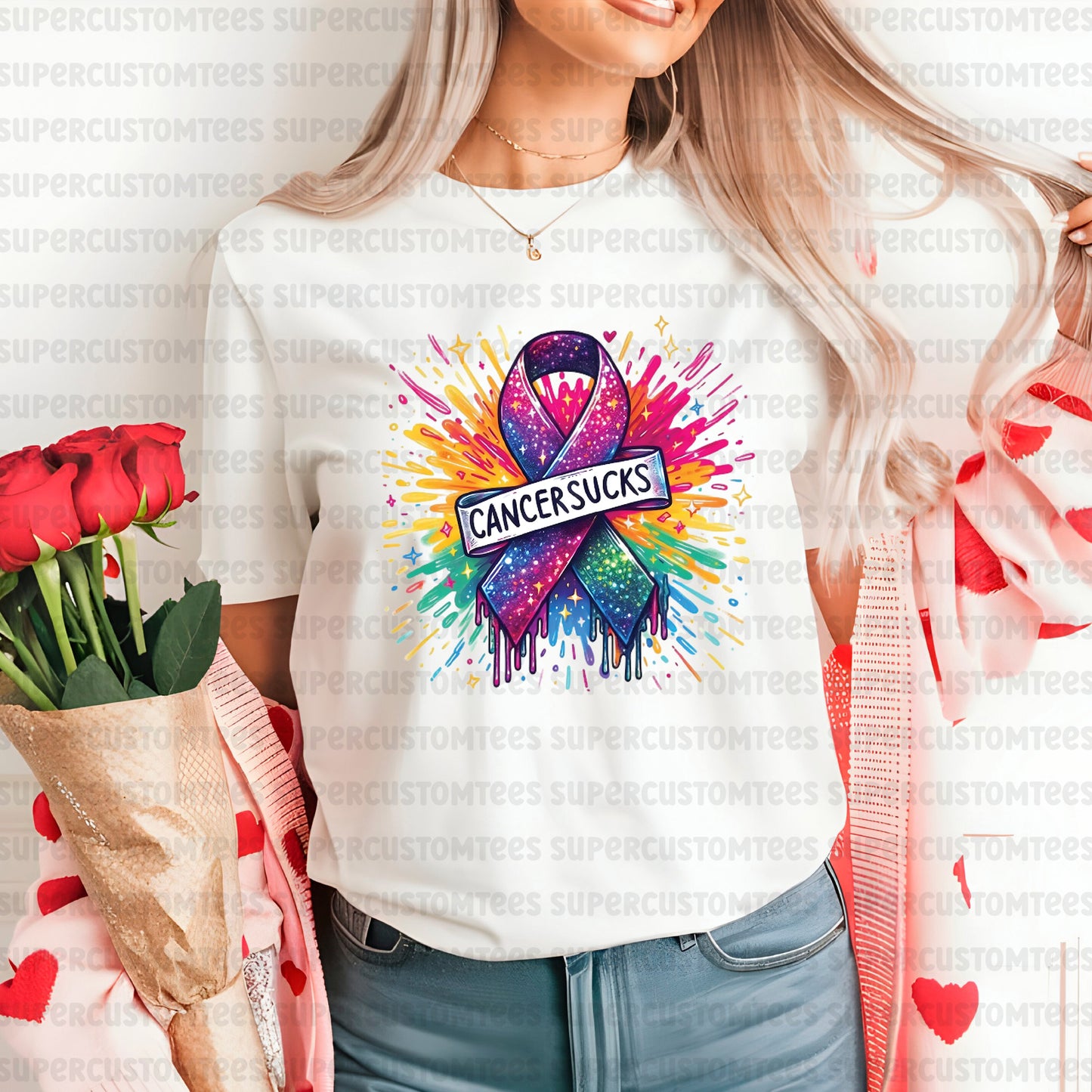 Cancer Sucks Heat Transfer for Shirts